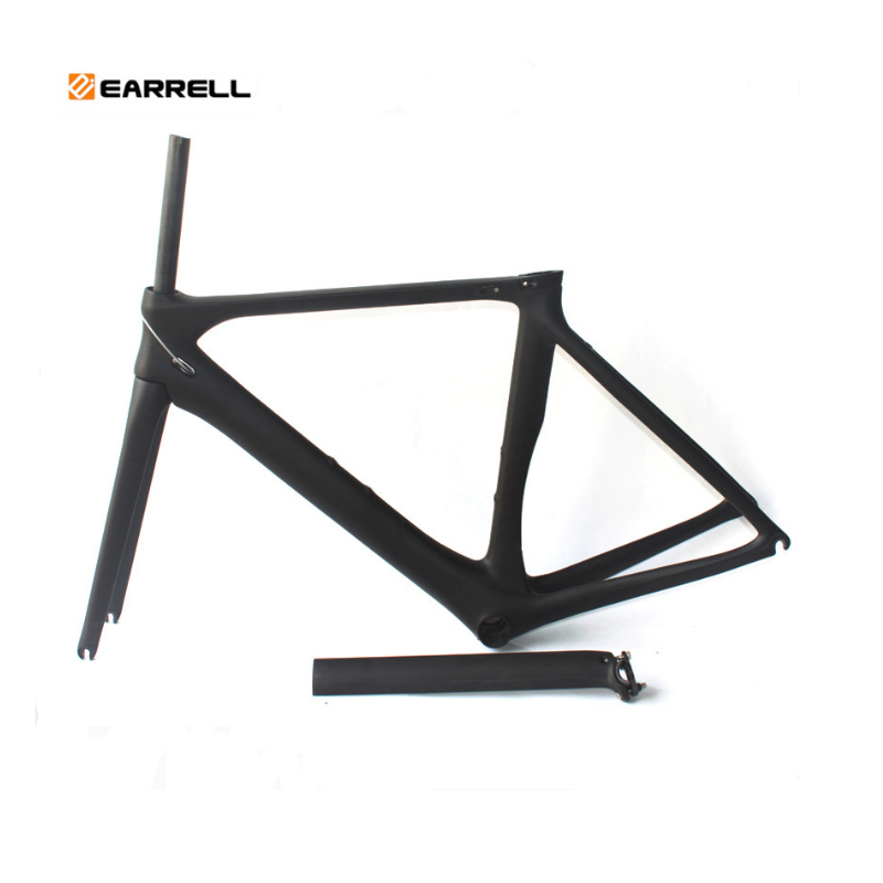 

Carbon Road Bike Frame brompton Di2 and Mechanical 50/53/56mm Super Light fat bike Frame bike/bicycle frame, Black