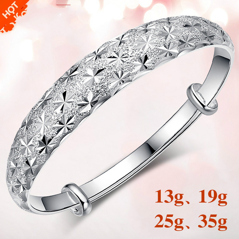 

lady's jewellery sky star Sterling Silver Bracelet S999 foot silver jewelry push hand ornament female first ornament best gift for mother