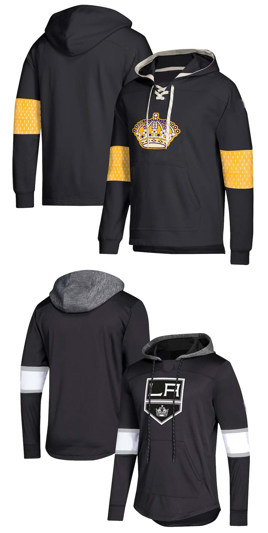 

Los Angeles Kings Hoodie Jersey Anze Kopitar Drew Doughty Ilya Kovalchuk Jonathan Quick Tyler Toffoli Martinez Clifford Hockey Pullover, Men's black-2