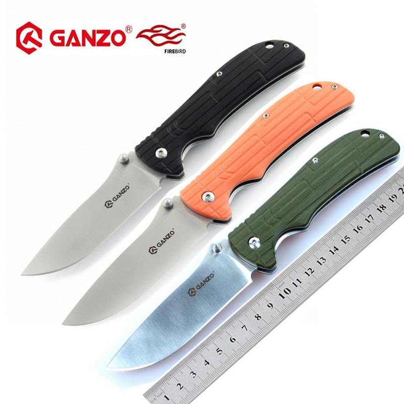 

Firebird Ganzo G723 56-58HRC 440C blade G10 handle folding knife outdoor tactical camping EDC tool Hunting Pocket Knife