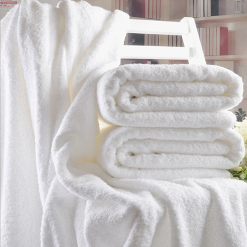 

70x140cm Hotel Luxury Embroidery White Bath Towel Set 100% Cotton Large Beach Towel Brand Absorbent Quick-drying Bathroom Towel