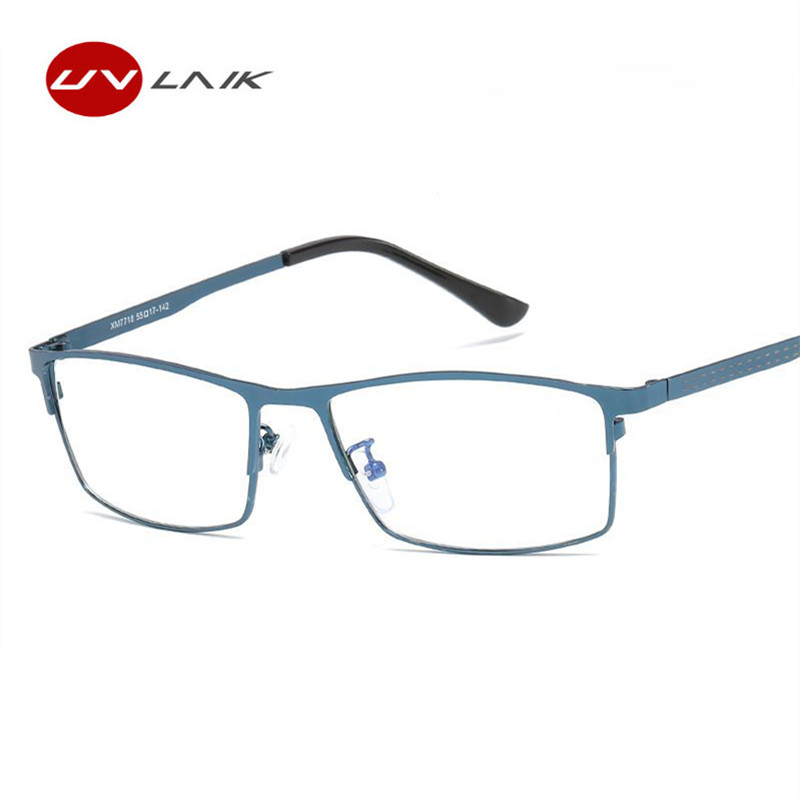 

UVLAIK Mens Optical Eyeglasses Frames Blue Light Filter Lens Goggles Gaming Computer Glasses Classic Bussiness Eyewear Frames