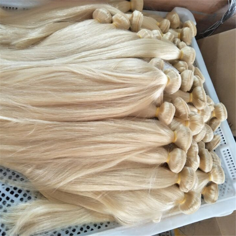

blonde indian human hair bundles 613 color straight wave hair weaves 100g per piece 4pcs lot free