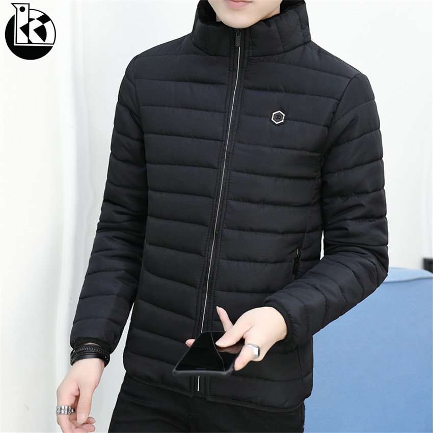 Version coréenne Downs de la grande taille de veste d'hiver Hommes de mode de mode Brand de rue Auto-culture décontractée Vestes hivernales