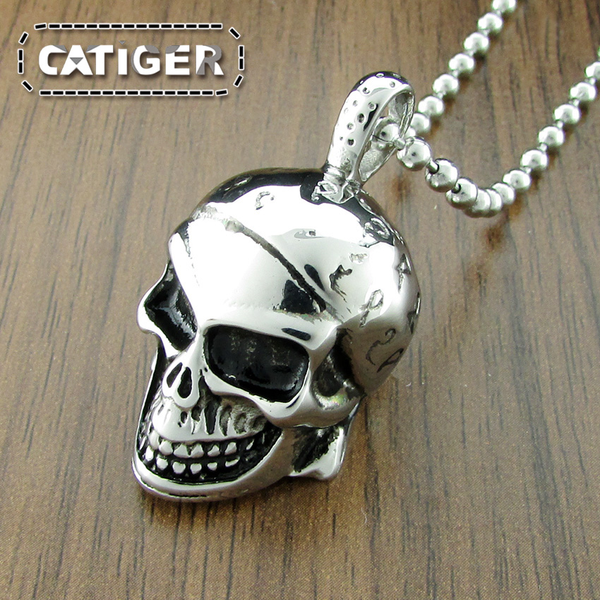 Alloy Metal Eagle Hawk Pirate Skull Pendant Jewelry