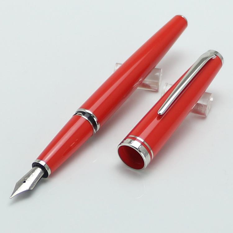 

High Quality Cruise collection Red Resin fountain pen stationery school office supplies MT brand writing pens for gift, As pictures show