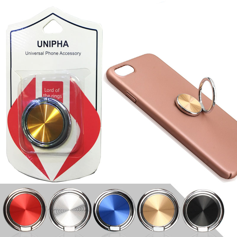 

Newest Mobile Phone Finger Ring Holder Bracket Metal Buckle 360 Degree Rotation Finger Grip Stand Mount for iPhone X XS Max S9 S8