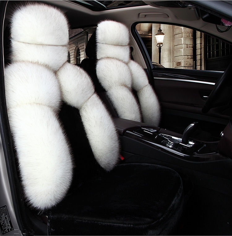 Universal Fit Car Interior Accessory Seat Covers For Five-Seat Sedan Quality Cashmere Fur Full Set Seat Covers For SUV Automotive Vehicle-image-417079491
