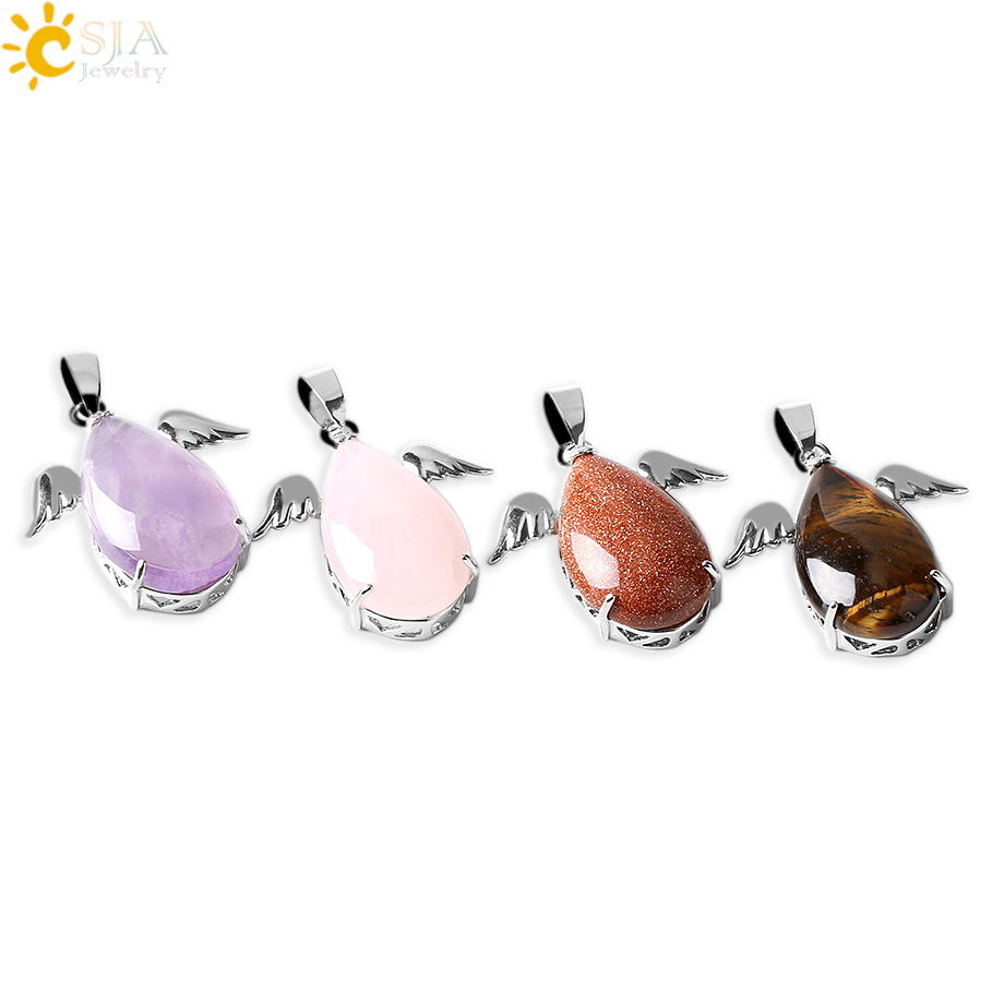 Collares Colgantes De Cuarzo Natural con incrustaciones de flor de ópalo de ágata amatista Turquesa