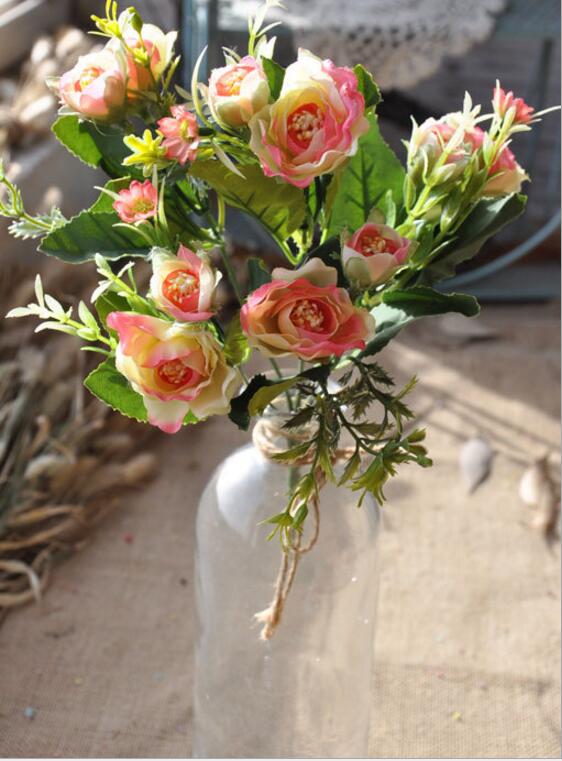 2020 Wholesale Artificial Silk Flowers Plants 10 Heads Oil ...