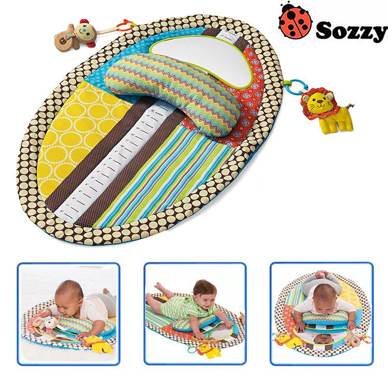 Sozzy Baby Playing Mat with Cute Cartoon Animal Plush Doll Multifunctional Crawling Big Size game blanket-image-416026593