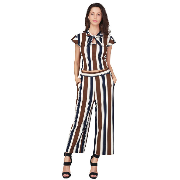 Brown and white stripes