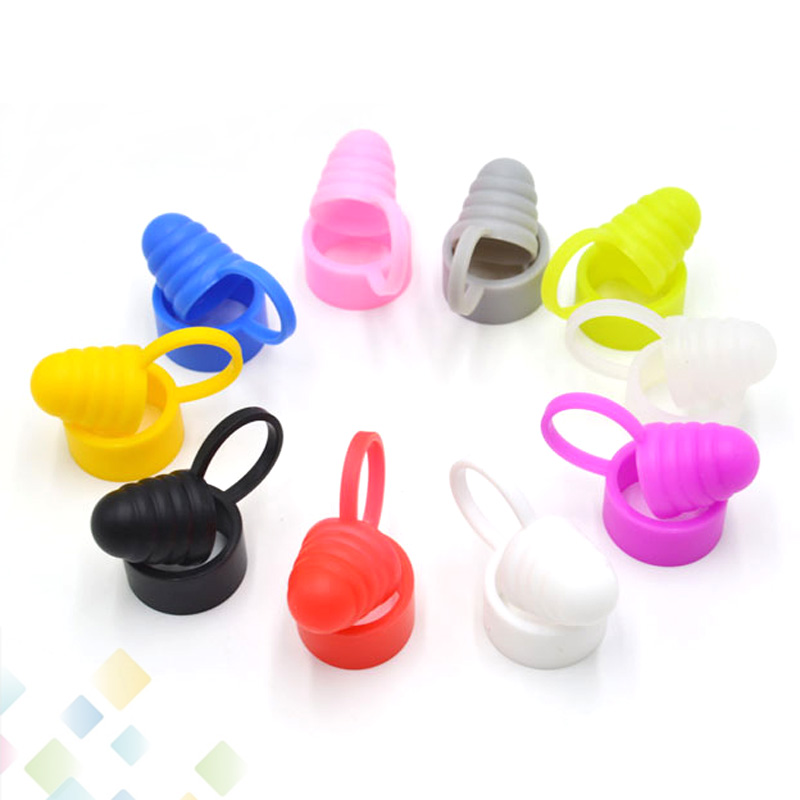 

Silicone Dustproof Prevent Slippery Drop one Silicone Cap Vape Band Universal Sanitary Cap For 19-25mm Atomizer Tank Mods DHL Free