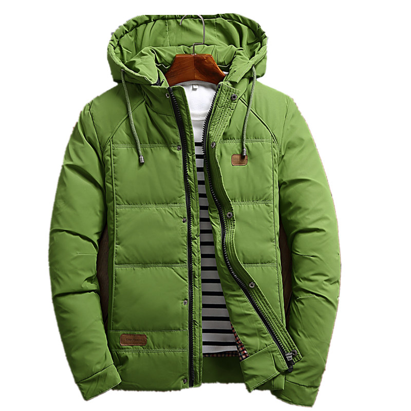 

camperas hombre 2016 invierno winter jackets mens fashion long sleeve slim fit mens down parka size m-3XL Duck down jacket men, Green