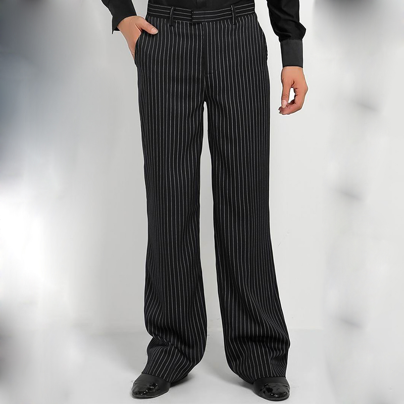 Men/'s Salle De Bal Danse Latine loose Stade Costume pratique moderne Pantalon YH