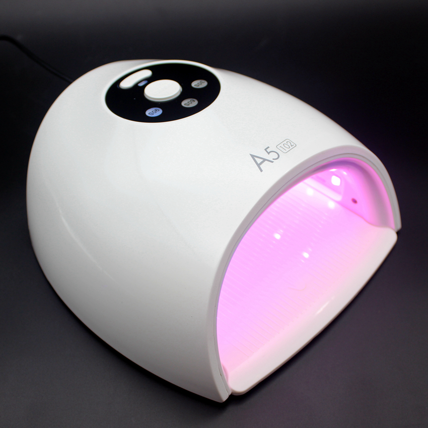 

Profession 48W Sun Red Light UV LED Nail Lamp 24 LEDs Whitening Skin Nail Dryer for All Gels Automatic Sensor Polish Machine, Pink