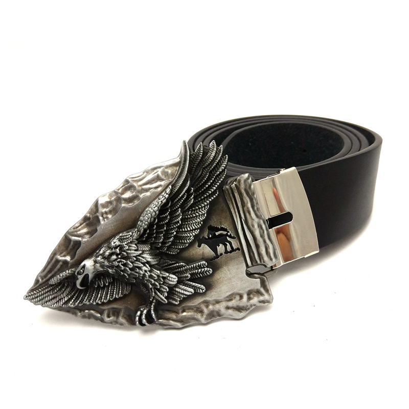 Classique Armée Des États-Unis Aigle Boucle de ceinture pour Casual Jeans Ceinture En Cuir