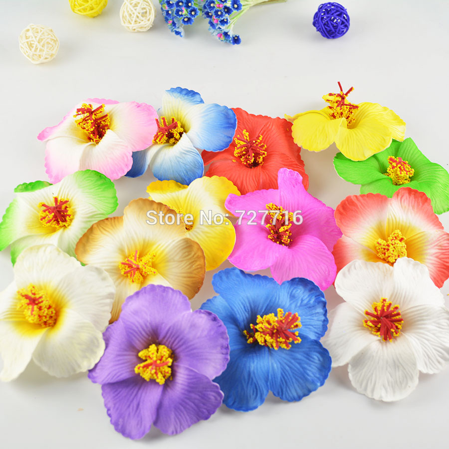 

8-9cm Hawaii PE Plumeria Tropical Frangipani Flower flower for DIY headwear 20pcs/lot, 7 each 10pcs