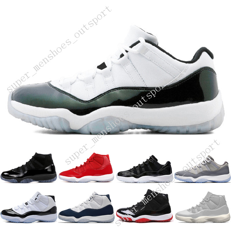 11 11s Cap and Gown Prom Night Mens Basketball Shoes Gym Red Bred PRM Heiress Barons Infrared 23 72-10 men Sports Sneakers trainers WOMENS