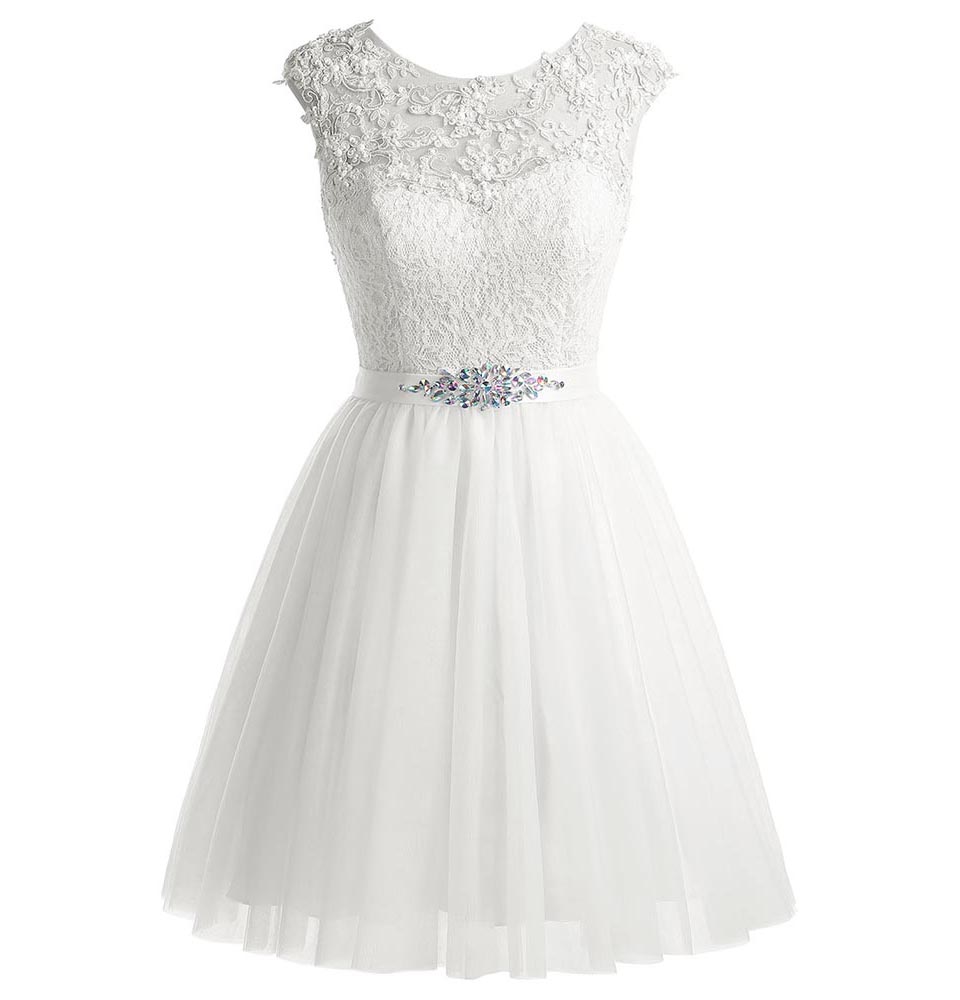 JaneVini Lebanon Purple Dresses Short Tulle Beaded