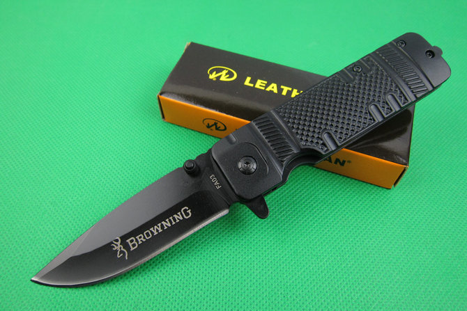 

New Browning FA03 Fast-opening folding knife Outdoor camping hiking survival pocket knife EDC Gift knives