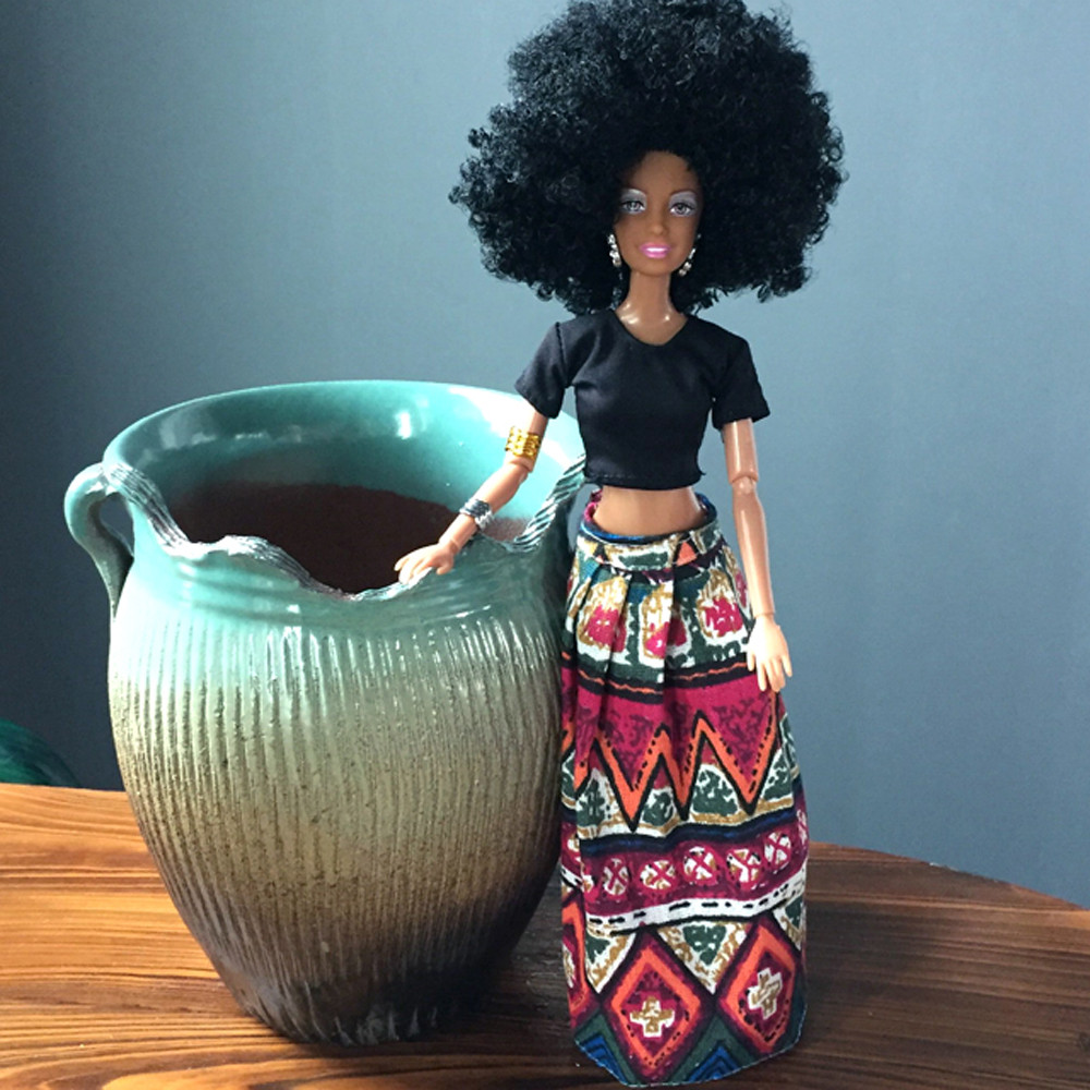 muñecas negras de ceramica