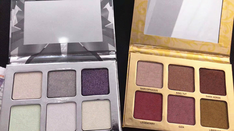 

Newest Makeup Palette 6 colors Bronzers & Highlighters 2style Highlighter makeup palette HIGH quality DHL shipping+Gift