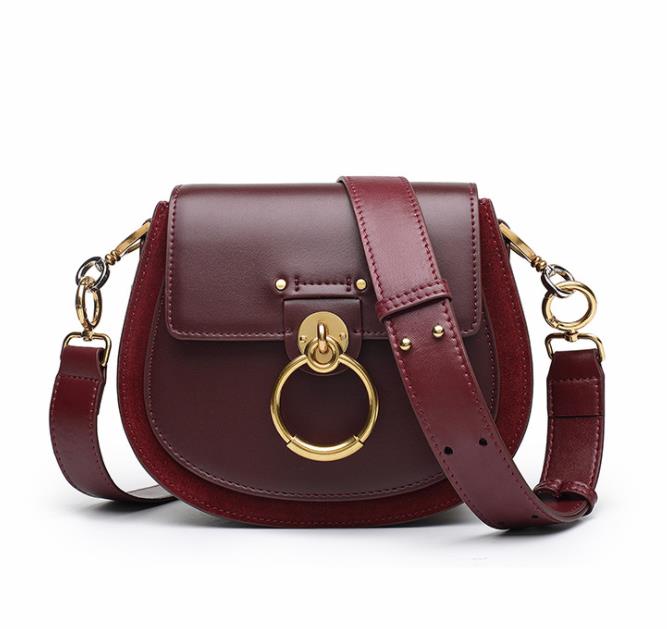 Livraison gratuite pour 2018 automne / hiver nouvelle bague sac de selle pour porcelet petit sac carré sac à bandoulière en cuir portable à une é