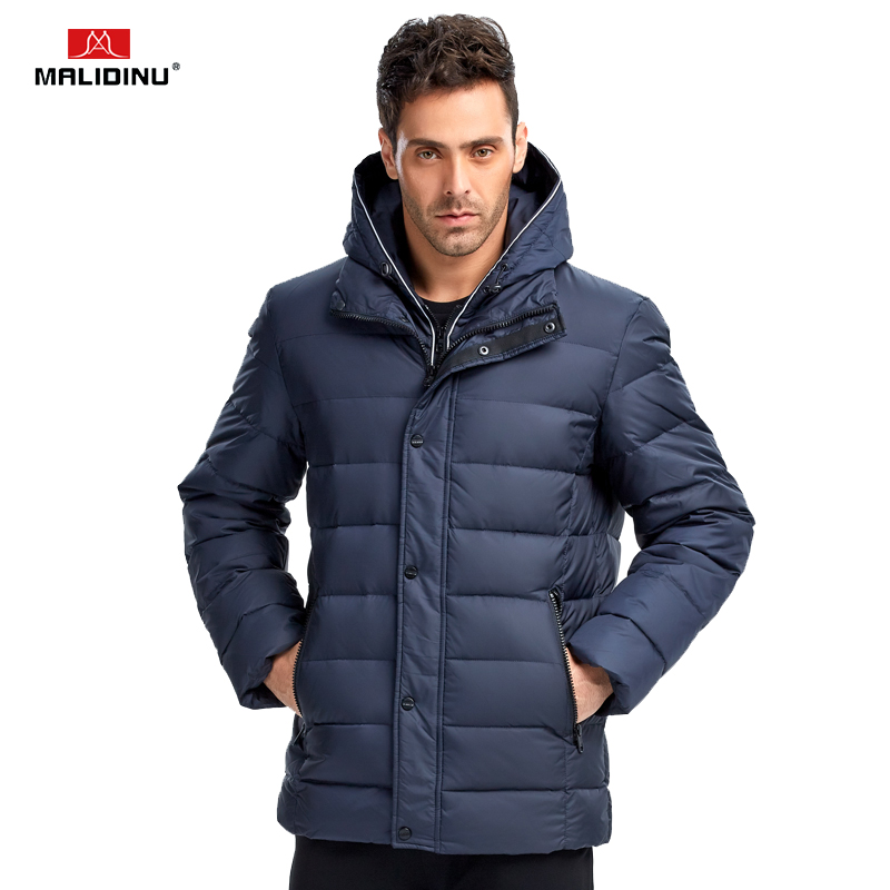 

MALIDINU 2017 New Men Down Jacket Fashion Winter Down Coat Parka 70% Duck European Brand Thicken Jacket -30C Free Shipping, Dark grey