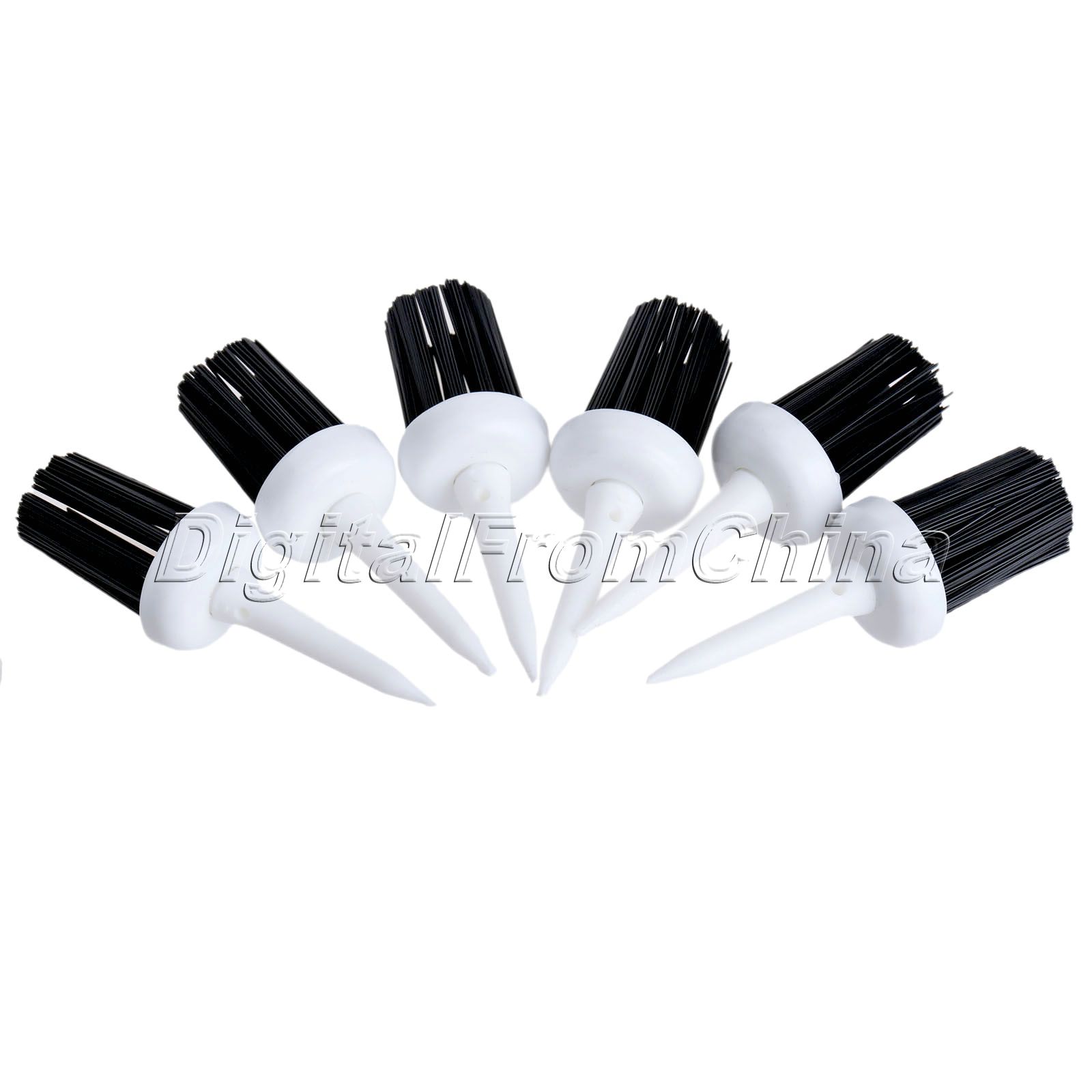

NEW 50Pcs 57mm Plastic Bristles Golf Brush Tees Driver Training Bristle Tee Golf Brushes Tee Tool Accessories Golf Training Aids