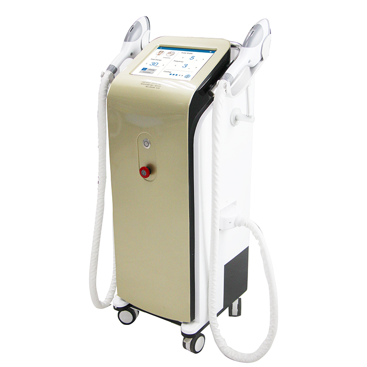 Painless Two Handles IPL SHR OPT Hair Removal Machine Skin Tightening Multifunction Elight Factory Finding Distributors and Wholesalers