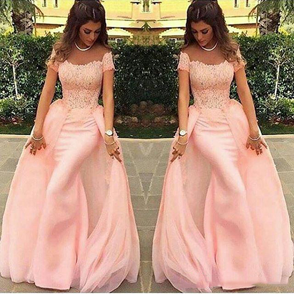 

Gorgeous Detachable Long Evening Dresses Mermaid abendkleider Lace Pink Formal Prom Dress Arabic Evening Party Gowns robe de soiree, Royal blue