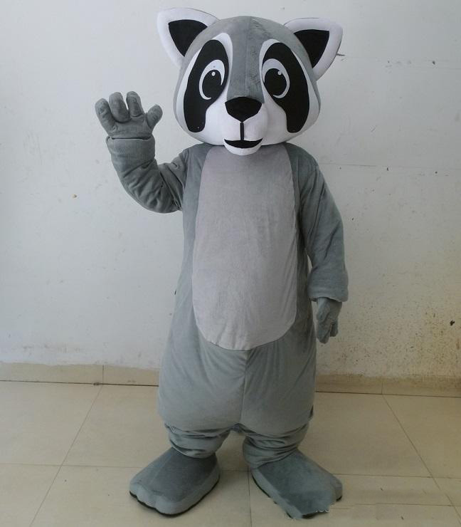 

2018 High quality hot grey colour raccoon mascot racoon costume for adult to wear for sale, As picture