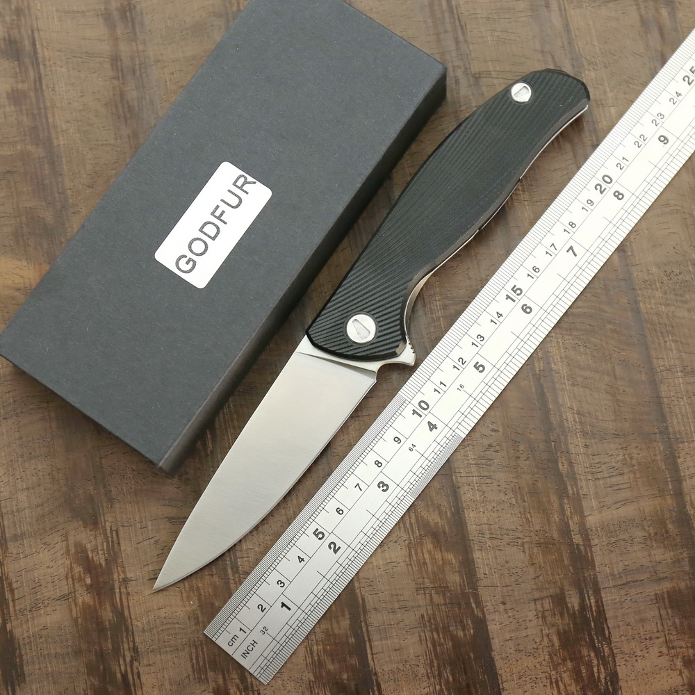 

Hait 95 pocket folding knife D2 blade G10 handle outdoor camping EDC tool hunting survival Self-defense knife kitchen practical fruit knives
