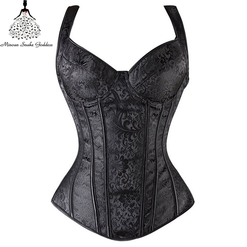 

Corset Waist Trainer Hot Shaper Bustiers Waist Trainer Corset Burlesque Sexy Lingerie Steampunk Corset Gothic Clothing Corsage, As pic