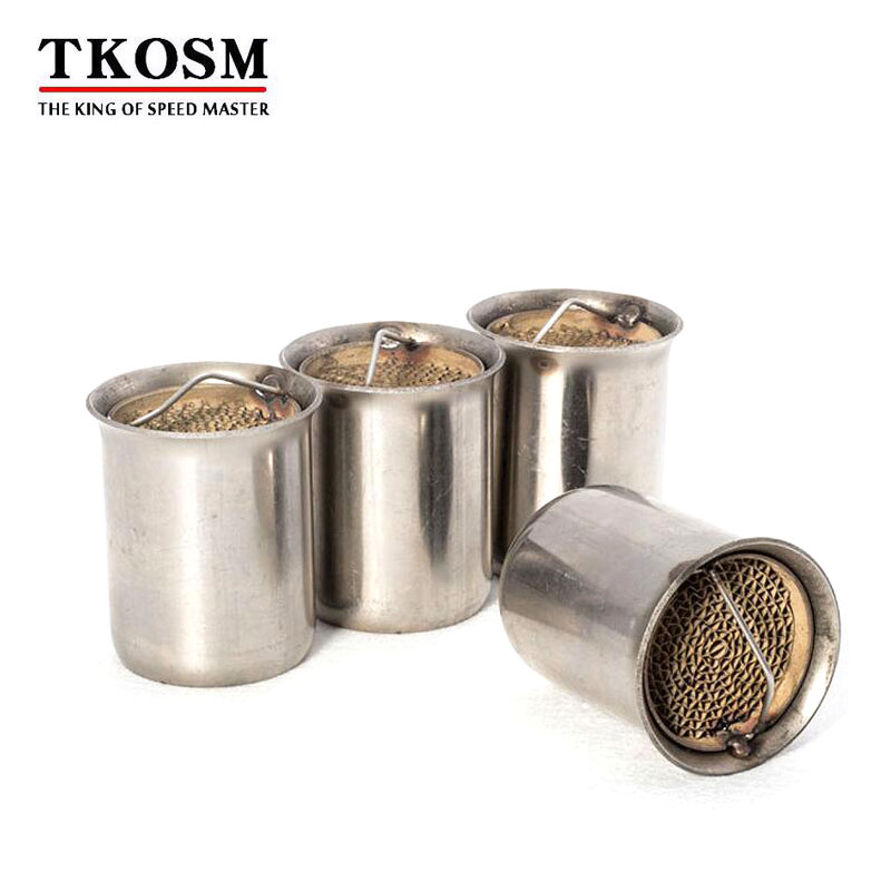 

TKOSM DB Killer Stainless Steel Universal Motorcycle Exhaust Muffler Adjustable Insert Baffle DB Killer Silencer Catalyst