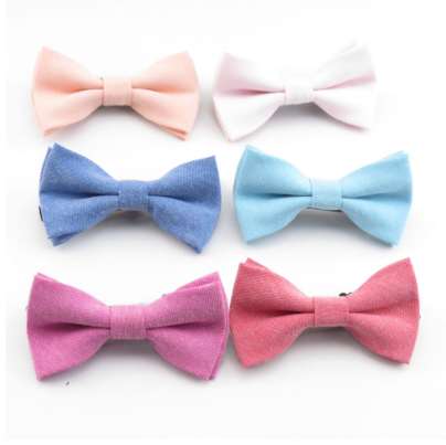 

(1 pcs/lot) 100% Oxford spinning Children bowtie/pure color desgin/fashion leisure small boy bowknot bow tie gravata