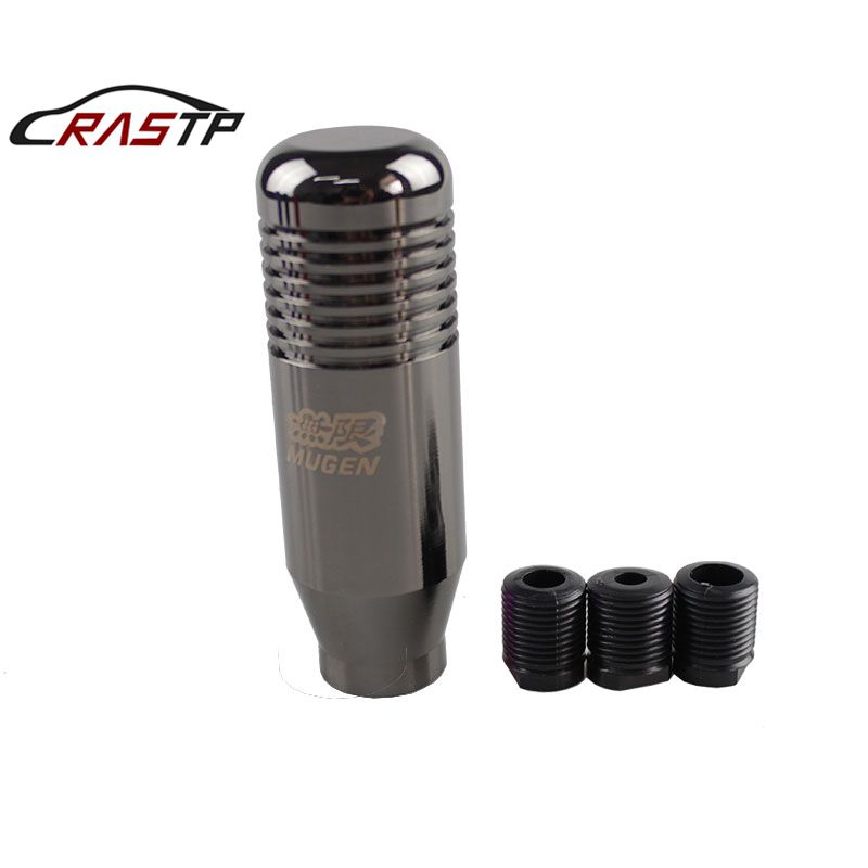

RASTP-Universal Racing Car Parts JDM Aluminum 8.5cm Length Extended Mugen Gear Shift Knob Gear Shifter Titanium RS-SFN016