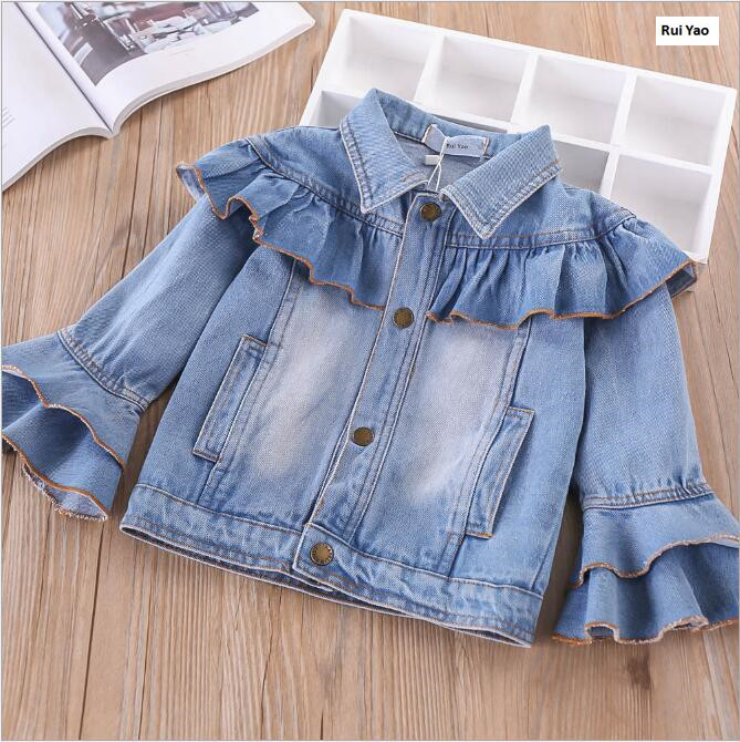 2018 Fashion Baby Girl Coat Baby Jacket Denim Jacket for Girls Jacket Girl Outerwear Children Clothes Baby Outerwear-image-415801080