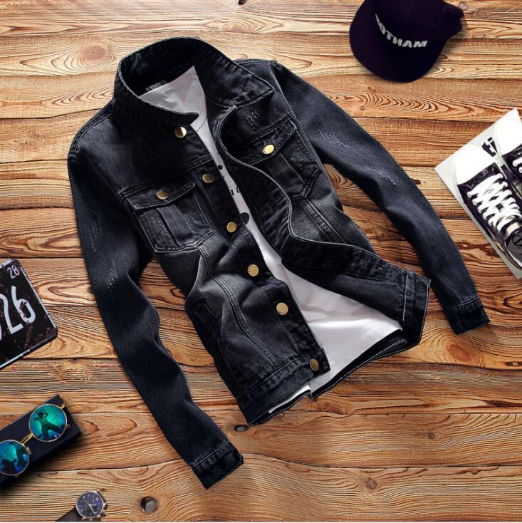 mens designer jackets 2018 new men's denim jacket designer casual men's jacket factory wholesale Men's Outerwear Coats Mens Jacket