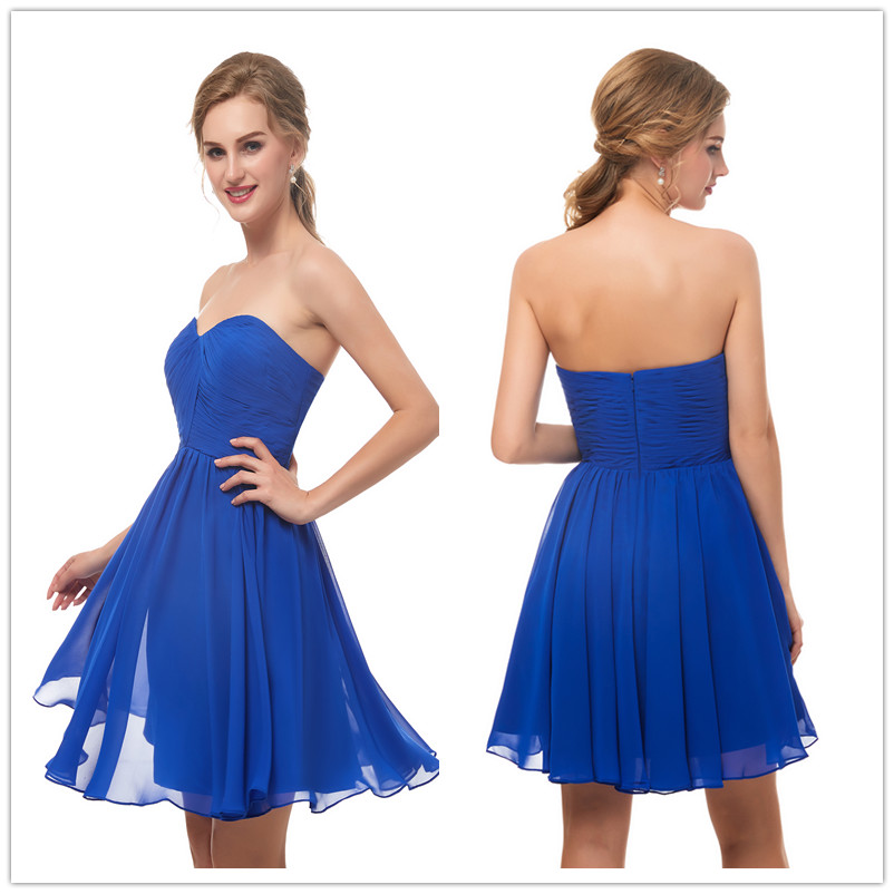 

new cheap blue Prom Dresses chiffon Short sweetheart Backless Formal Pageant Gowns New Evening Party Wear on half Promotions size 2-16 12673, Burgundy