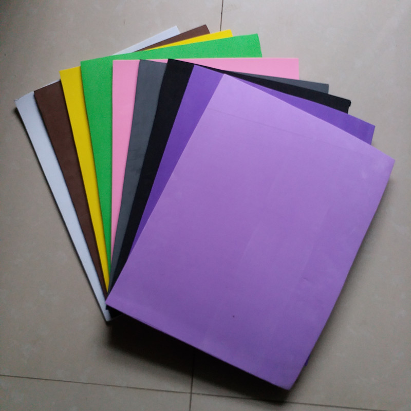 

64pcs one lot different color 10mm thickness Craft eva, Easy to cut,Punch foam,Handmade cosplay material Size 25cm*33cm