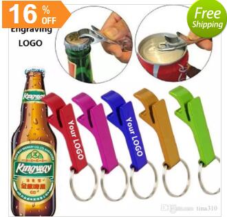 

key chain Openers metal aluminum alloy keychain ring beer bottle opener Tool Gear Drinkware