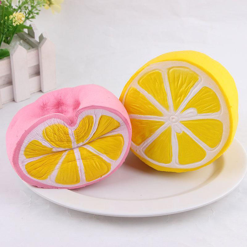 

Kid Toys Spinner Fidget Toy The Hot Sale Jumbo Kawaii Simulation Fruit Slow Rising Squishies Scented Lemon Squishy Toys Children Gifts