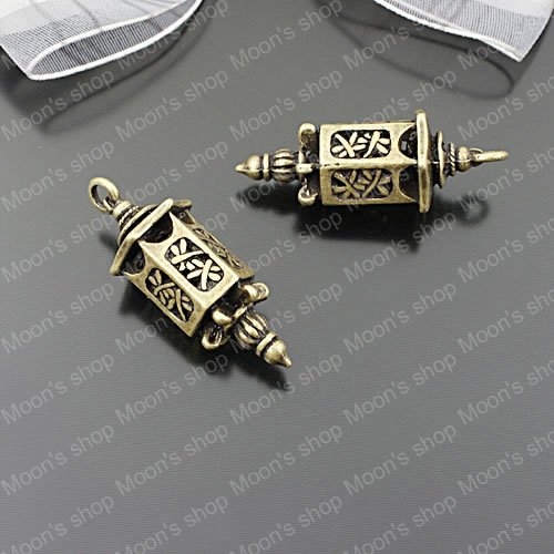 

(25569)Alloy Findings,charm pendants,Antiqued style bronze tone Antique lanterns 6PCS