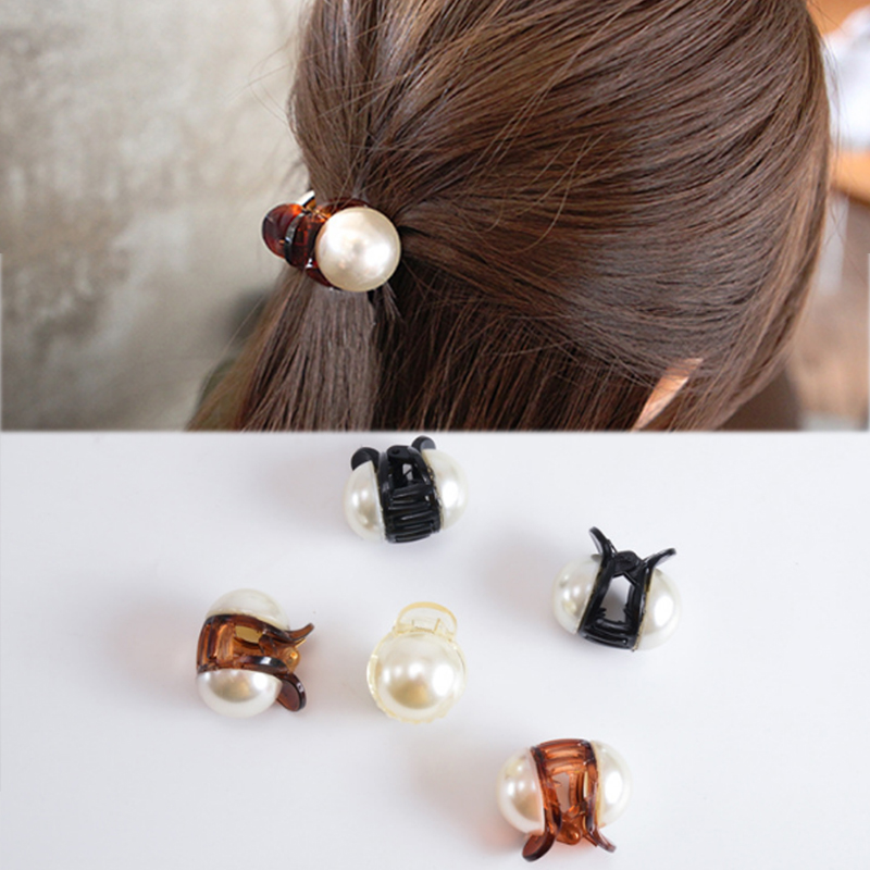 2018 Nouvelle vente chaude coréenne 1pc mini barrettes accessoires de cheveux griffes de cheveux de haute qualité perles exquises clips femmes fi