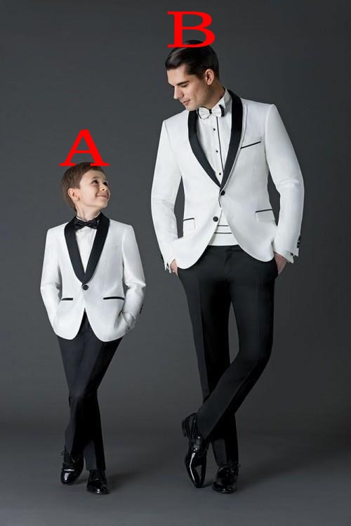 

Customize White Men's Wedding Tuxedos Bridegroom Groomsmen Blazer Excellent Men Formal Business Party Prom Suit(Jacket+Pants+Bows Tie)257, Same as image