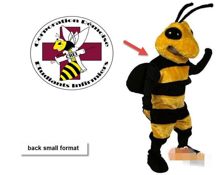 

Custom Bumblebee mascot costume Adult Size add a logo free shipping, Yellow