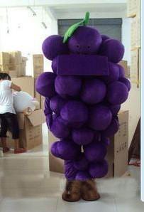 

2018 High quality Vegetables Mascot Costumes Complete Outfits Christmas Grape Costume Adult children size, As shown in figure