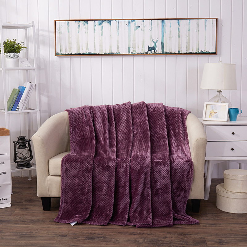 Maison textile ananas gram en velours couverture de flanelle de couverture de canapé lancets de canapé-canapé adulte chaud b85